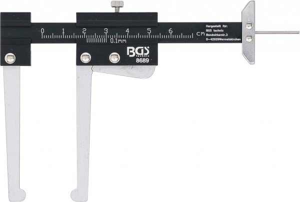 Skjutmått bromsskiva aluminium 60 mm
