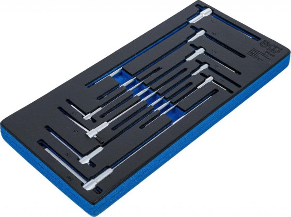 Skruvmejselsats m. T-Handtag, Torx T10-T50, 9 delar