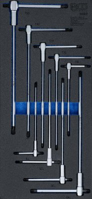 Skruvmejselsats m. T-Handtag, Torx T10-T50, 9 delar