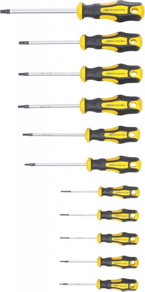 Skruvmejselsats Torx T6–T40, 11 delar