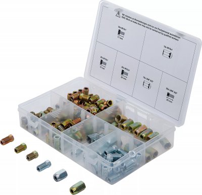 Bromsledningskoppling Sortiment 135 delar – M10 & UNF 3/8