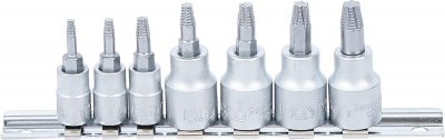 Skruvutdragare för Torx, T10-T40, 7 delar