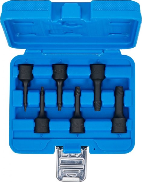 Skruvutdragare, insex & torx, 2-10 mm, 6 delar, 3/8
