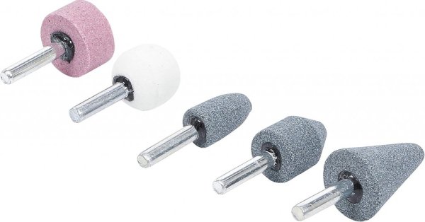 Slip- och poleringssats 5 delar – 6 mm skaft för metall, plast & trä