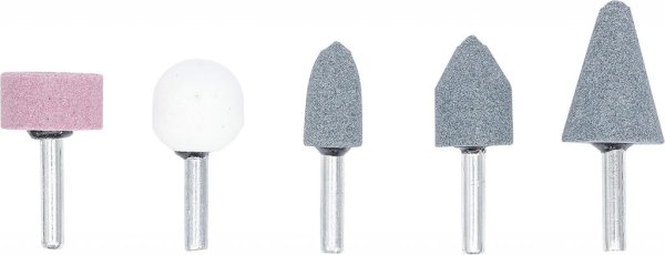 Slip- och poleringssats 5 delar – 6 mm skaft för metall, plast & trä