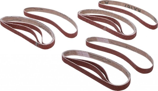 Slipband 330x10 mm, 12 st. – Korn K60/K80/K120 för BGS8853
