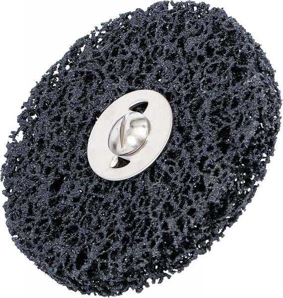 Slipskiva svart 100 mm – rost- & färgborttagning 6 mm skaft
