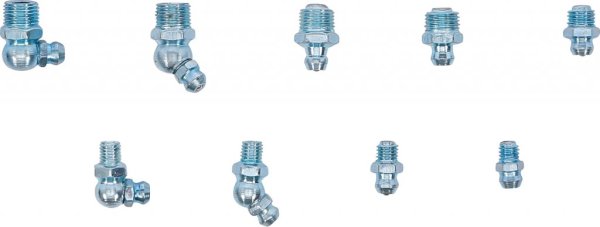 Smörjnippel sortiment 70 delar – mm & tum M6 M8 M10