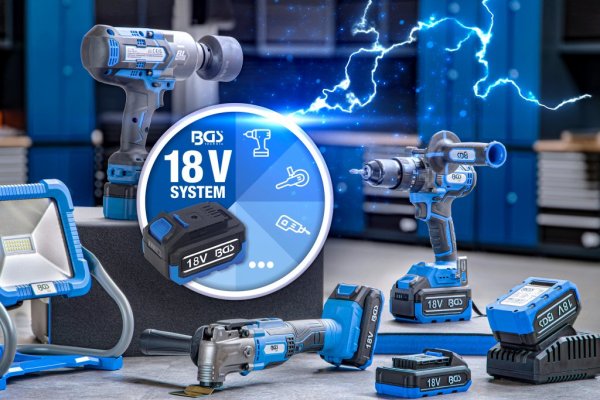 18V Sladdlös Varmluftpistol 550°C – LED & Munstycken