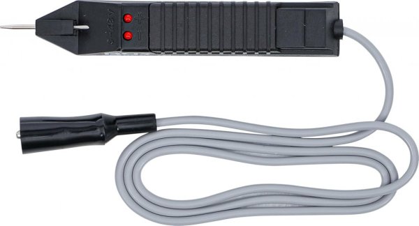 Spänningsprovare 3–48 V – LED-indikator och krokodilklämma