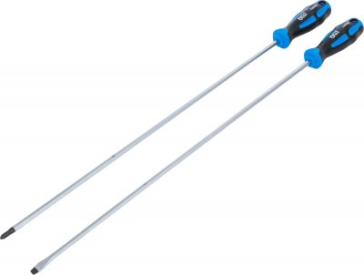 Extra långa skruvmejslar 450 mm – Spår & Phillips set