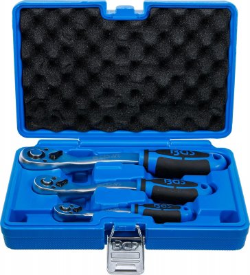 Spärrhandtag-sats 1/4-3/8-1/2