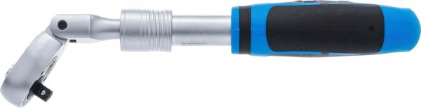 Spärrhandtag 1/4 m. Led, utdragbart, 210-250 mm