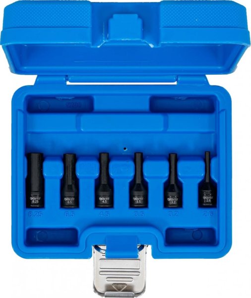 Specialhylssats för glödstiftselektroder – M8–M12, 1/4”, 6 delar