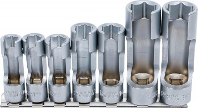 Specialhylssats slitsad 10–19 mm, 7 delar, 3/8 – För sensorer och rörkopplingar