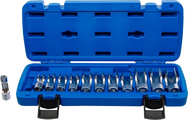 Specialhylssats, slitsad, 8-19 mm, 3/8, 12 delar