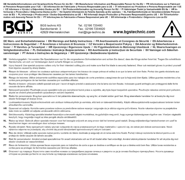Universalkniv 150 mm med fällbart blad