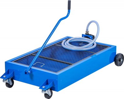 Spilloljeuppsamlingsvagn med pump, 55L