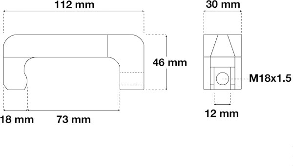 Spridardemonteringsgaffel 12 mm Mercedes CDI