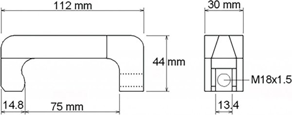Spridardemonteringsgaffel 13 mm Injektorverktyg