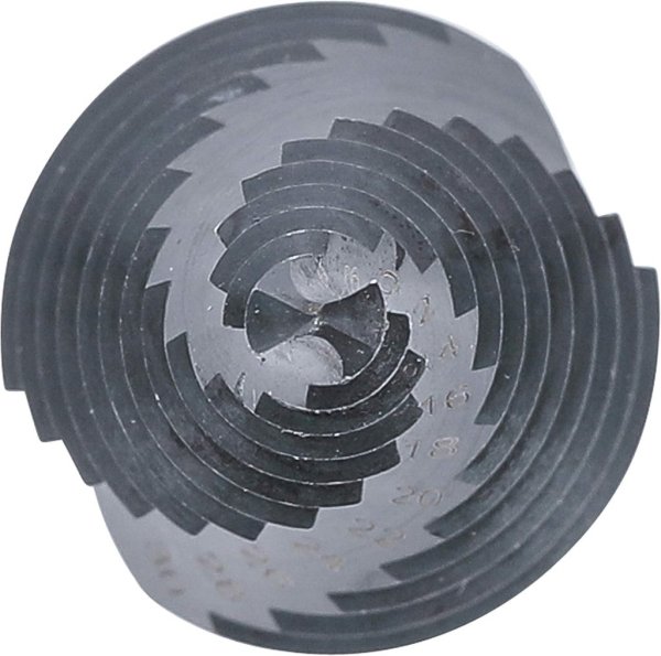 Stegborr TiN HSS 6–30 mm, 3-plansskaft
