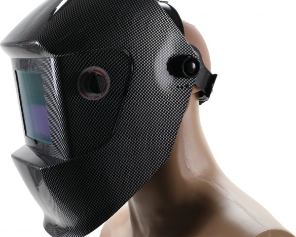 Svetshjälm Carbon med automatisk nedbländning