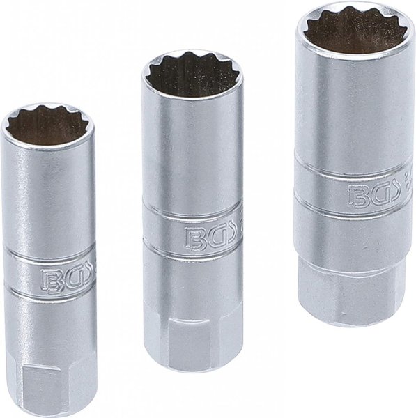 Tändstiftshylssats med gummi 12-kant 14–18 mm 3/8"