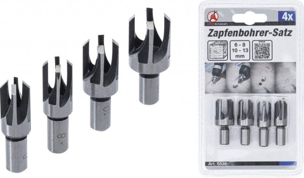 Tappborrsats 4 delar Ø6–13 mm
