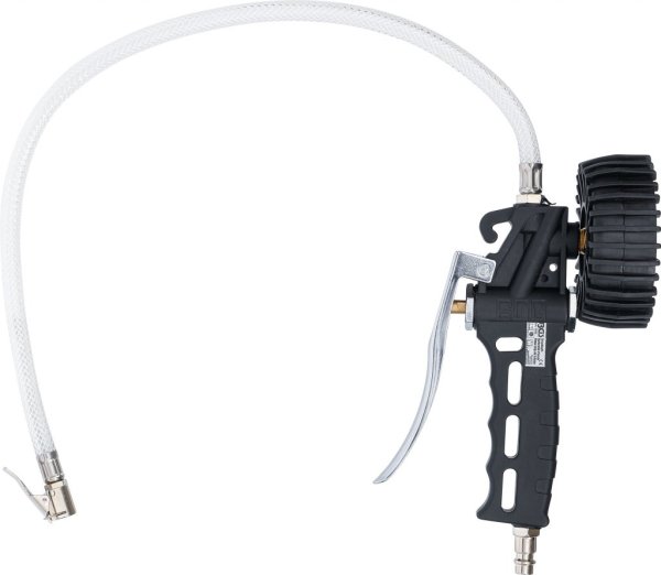 Tryckluft däckpåfyllningspistol 0–12 bar med 80 mm manometer