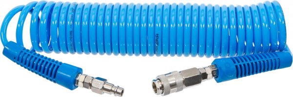 Tryckluft-Spiralslang 6 m Ø5 mm Polyuretan