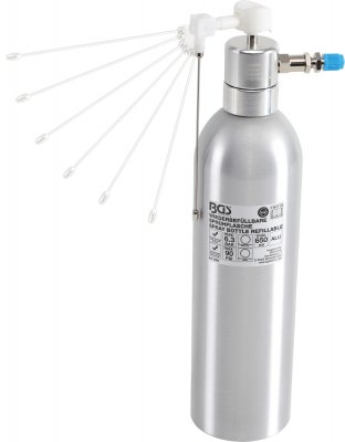 Tryckluft-Sprutflaska, Aluminiumutförande, 650 ml