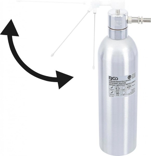 Tryckluft Sprutflaska Aluminium 650 ml – Justerbar Sprutpistol med Nålrör