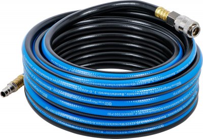 Tryckluftsslang 10 m Ø8 mm PVC med snabbkoppling
