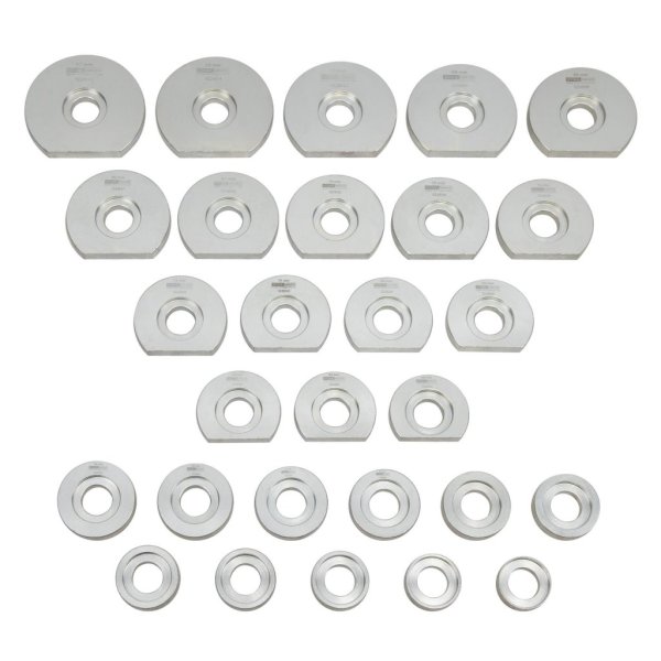 Tryckstycke-sats 38 - 97 mm, 28 delar för pressning av bussningar & lager