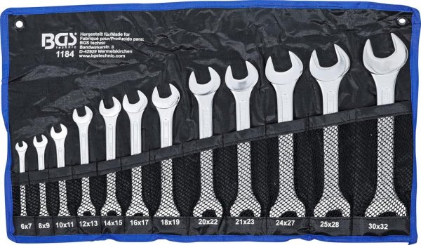 U-nyckelsats, 6-32 mm, 12 delar