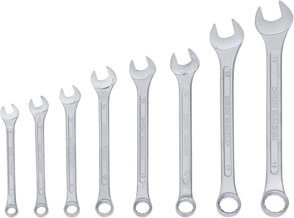 U-ringnyckel-sats, 8-19 mm, 8 delar