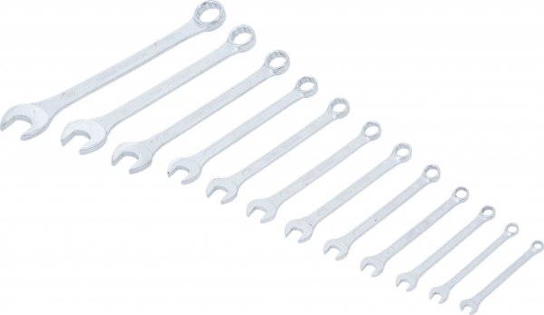 U-Ringnyckelsats, rak, 6-22 mm, 12 delar