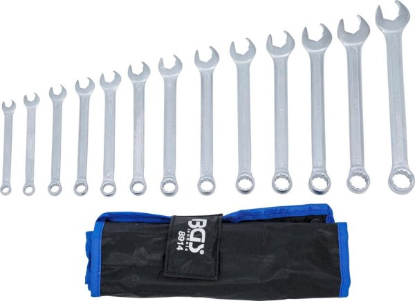 U-Ringyckel-sats, U-sidan med spärrfunktion, 8-21 mm, 13 delar