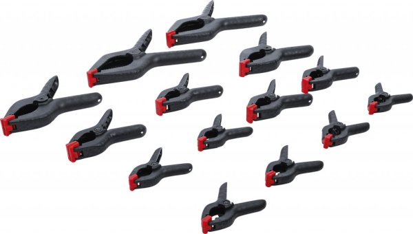 Universalklämmor 14 delar – nylon & PE