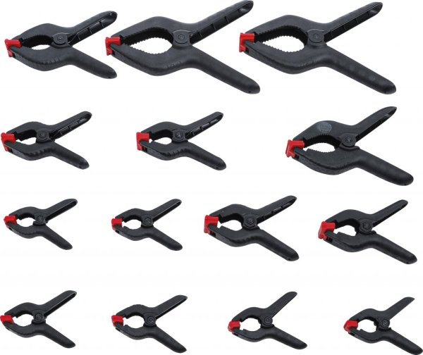 Universalklämmor 14 delar – nylon & PE