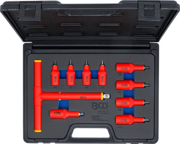 VDE-Bitssats Insex 4–10 mm, 3/8 & 1/2, 10 delar