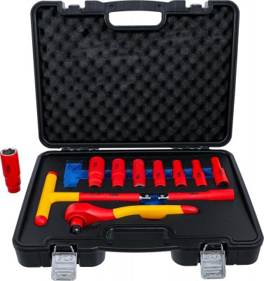 VDE-Hylsnyckelsats 1/2″ 10–24 mm – 11 delar