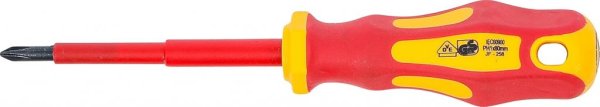 VDE-Krysspårmejsel PH1×80 mm för elmontör