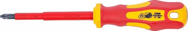 VDE-Krysspårmejsel PH2×100 mm för elmontör
