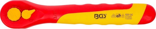 VDE-Spärrhandtag 3/8 isolerat 1000 V