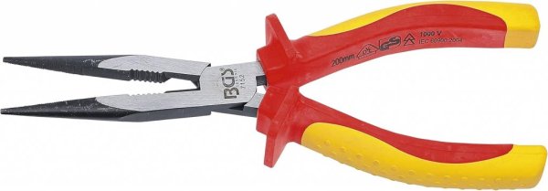 VDE-Spetstång 200 mm med antisliphandtag