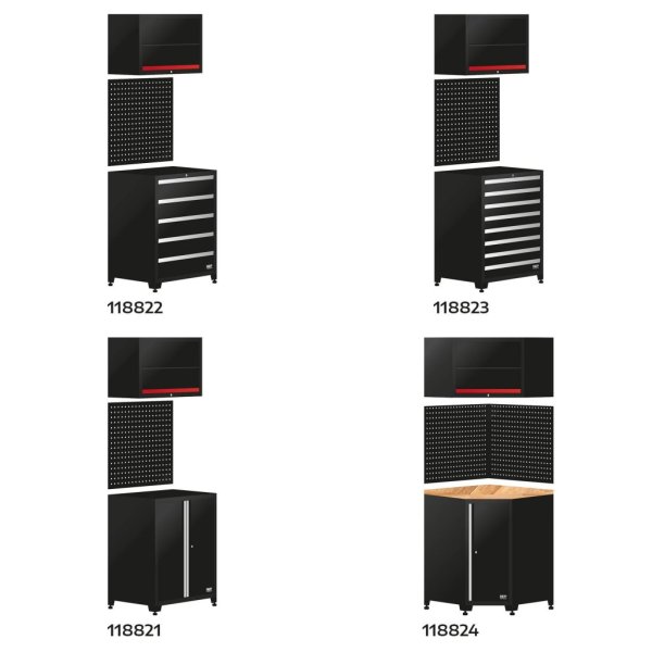 Verkstadsinredning 6 Moduler 4359 mm med Havea Bänkskivor