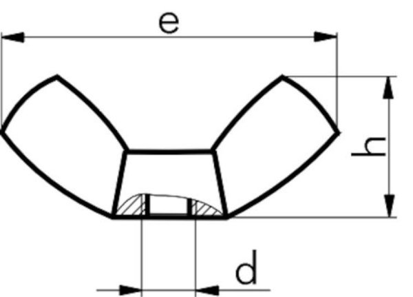 Rostfria vingmuttrar M5 - Lapplandimporten