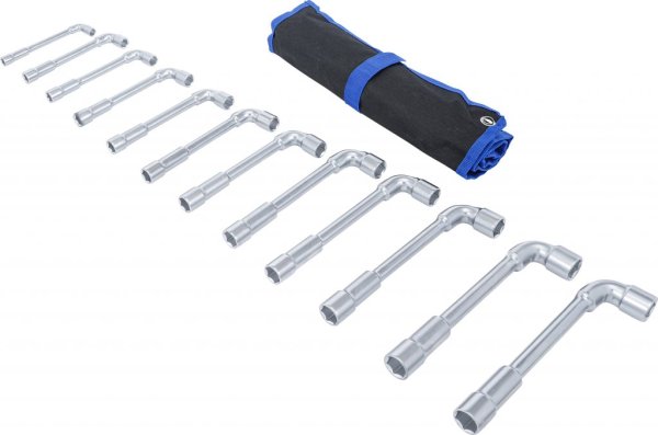 Vinklad Hylsnyckelsats, 8-19 mm, 12 delar