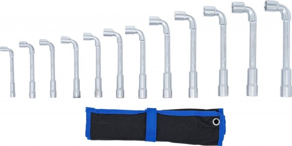 Vinklad Hylsnyckelsats, 8-19 mm, 12 delar